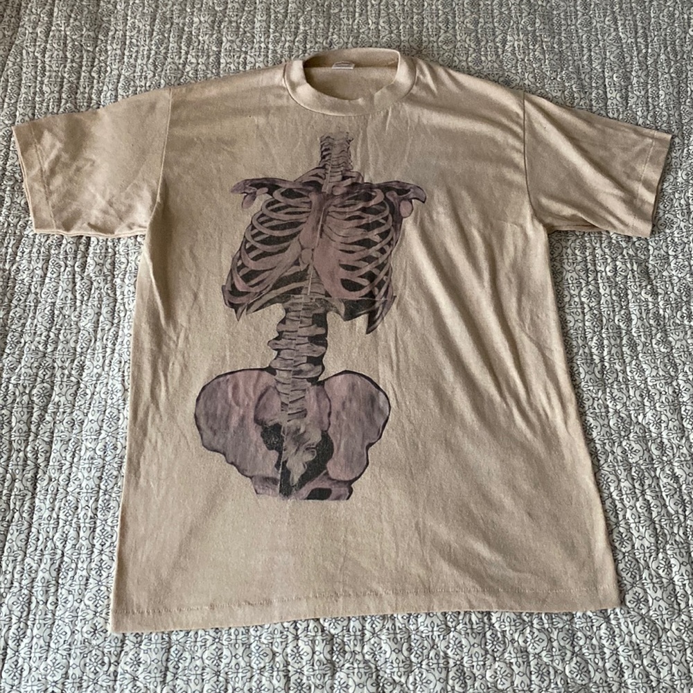 Vintage Skeleton Graphic Tee Shirt